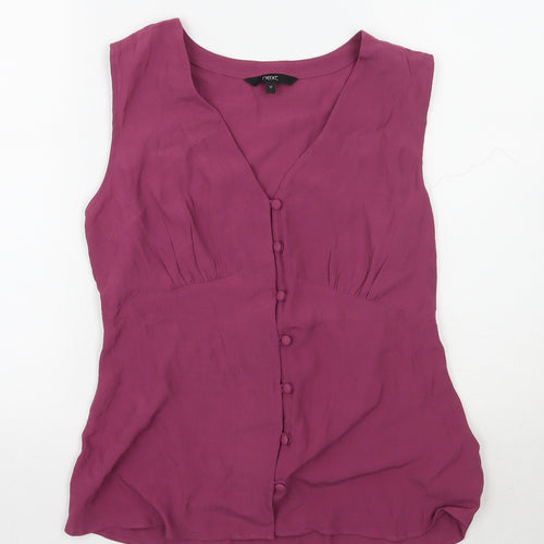 NEXT Womens Purple   Basic Button-Up Size 12