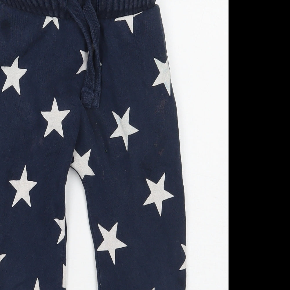 NEXT Boys Blue Geometric  Sweatpants Trousers Size 2-3 Years