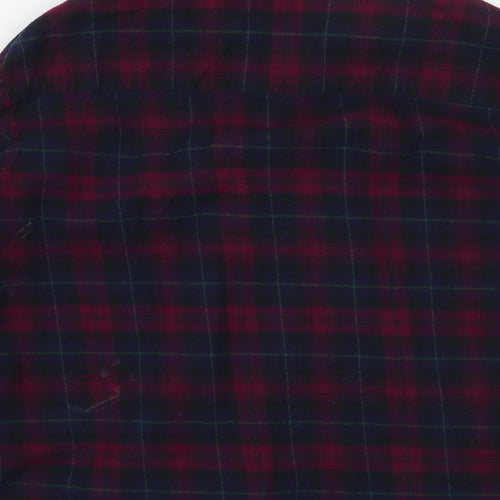 cameo Rose Womens Purple Check  Basic Button-Up Size 12