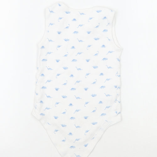 TU Baby White Animal Print  Babygrow One-Piece Size 18-24 Months