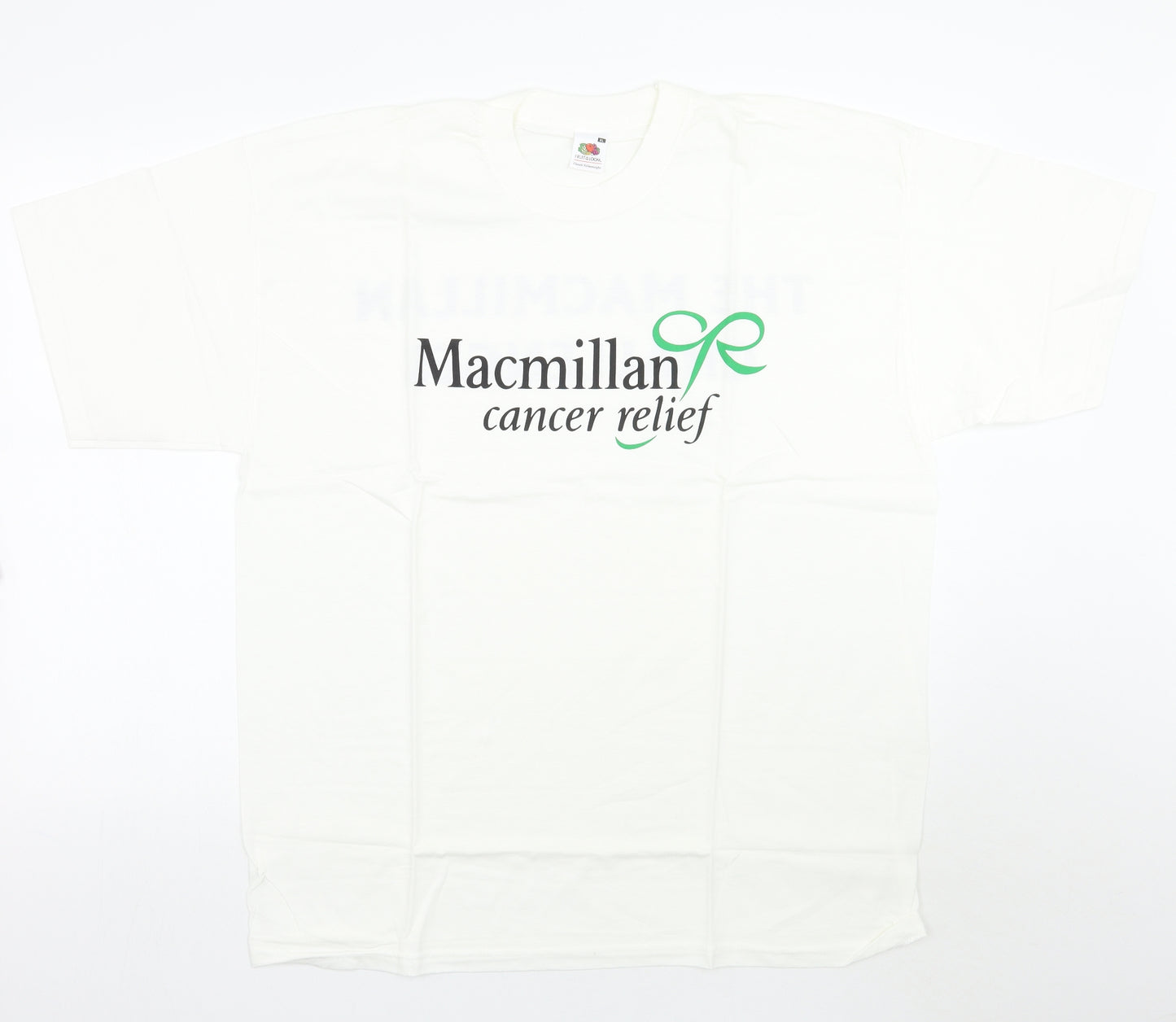 Macmillan Cancer Support Mens Ivory    T-Shirt Size XL