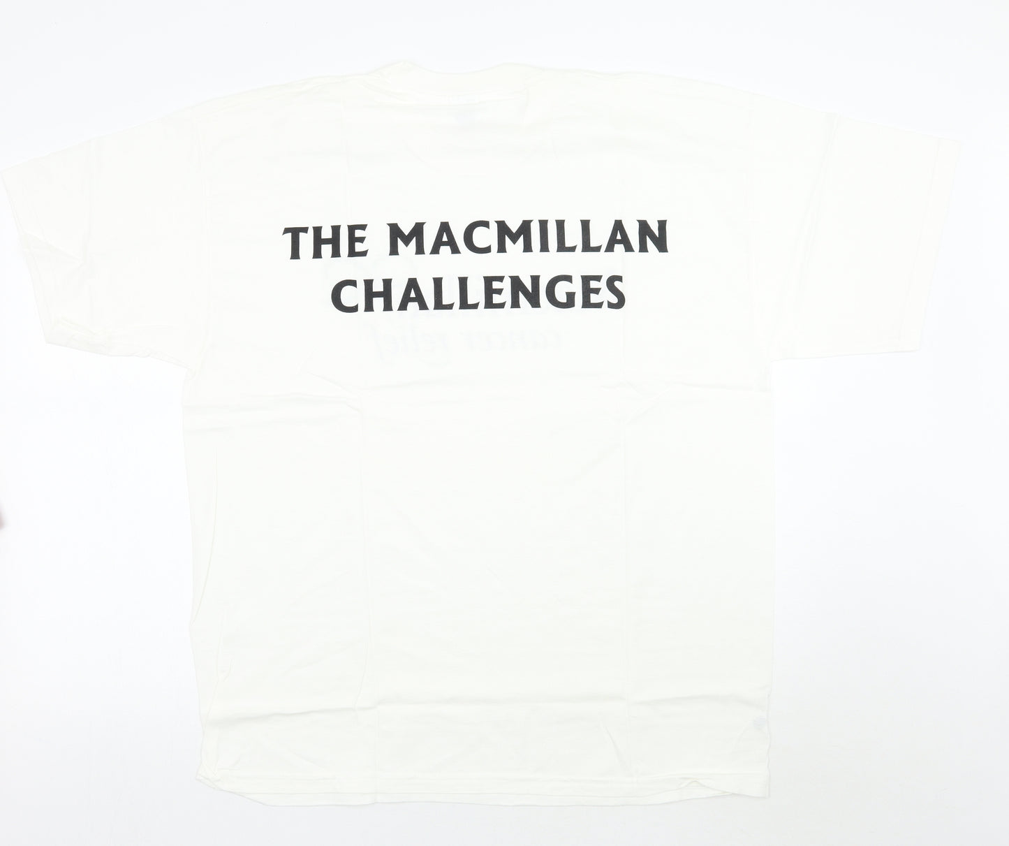 Macmillan Cancer Support Mens Ivory    T-Shirt Size XL