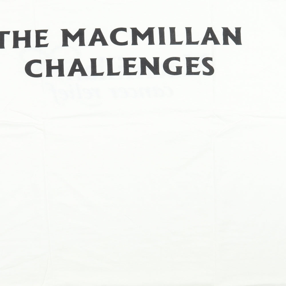 Macmillan Cancer Support Mens Ivory    T-Shirt Size XL