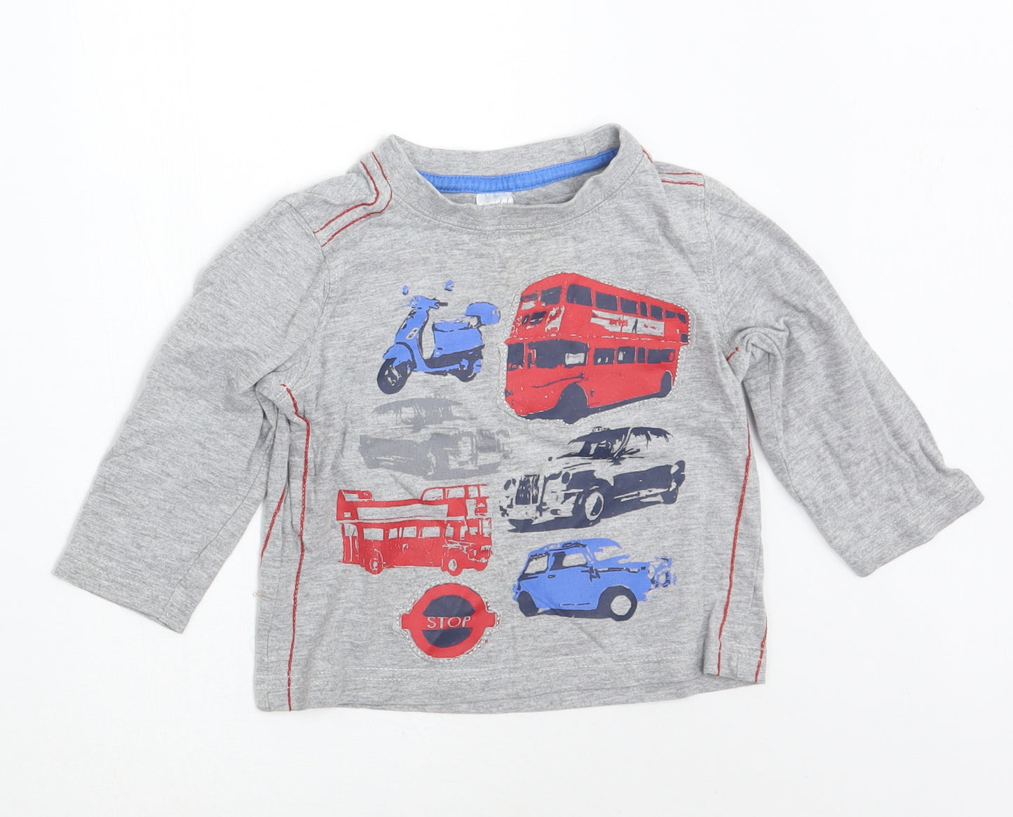 Mini Club Baby Grey   Basic T-Shirt Size 9-12 Months