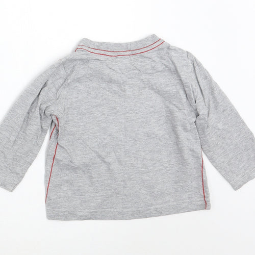 Mini Club Baby Grey   Basic T-Shirt Size 9-12 Months