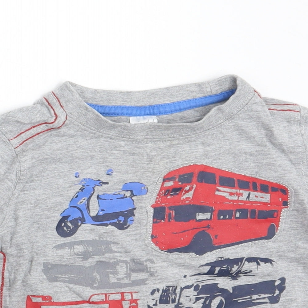 Mini Club Baby Grey   Basic T-Shirt Size 9-12 Months