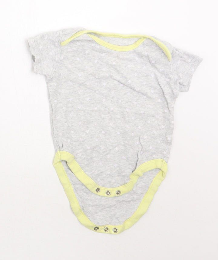 Mini Club Baby Grey Geometric Babygrow One-Piece Size 12-18 Months