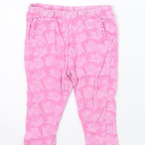Matalan Girls Pink   Sweatpants Trousers Size 9-12 Months