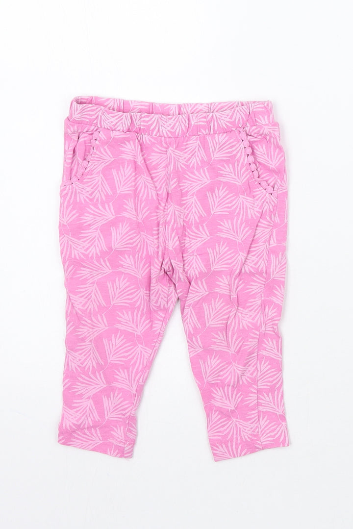 Matalan Girls Pink Sweatpants Trousers Size 9-12 Months