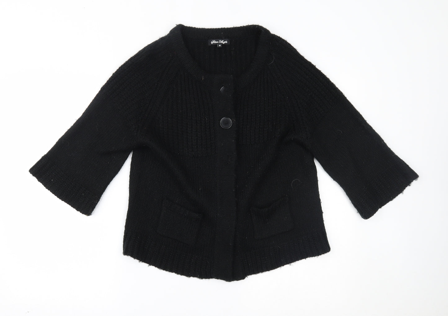 Silent Angels Womens Black   Cardigan Jumper Size 16