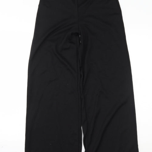 PRETTYLITTLETHING Womens Black   Trousers  Size 10 L27 in
