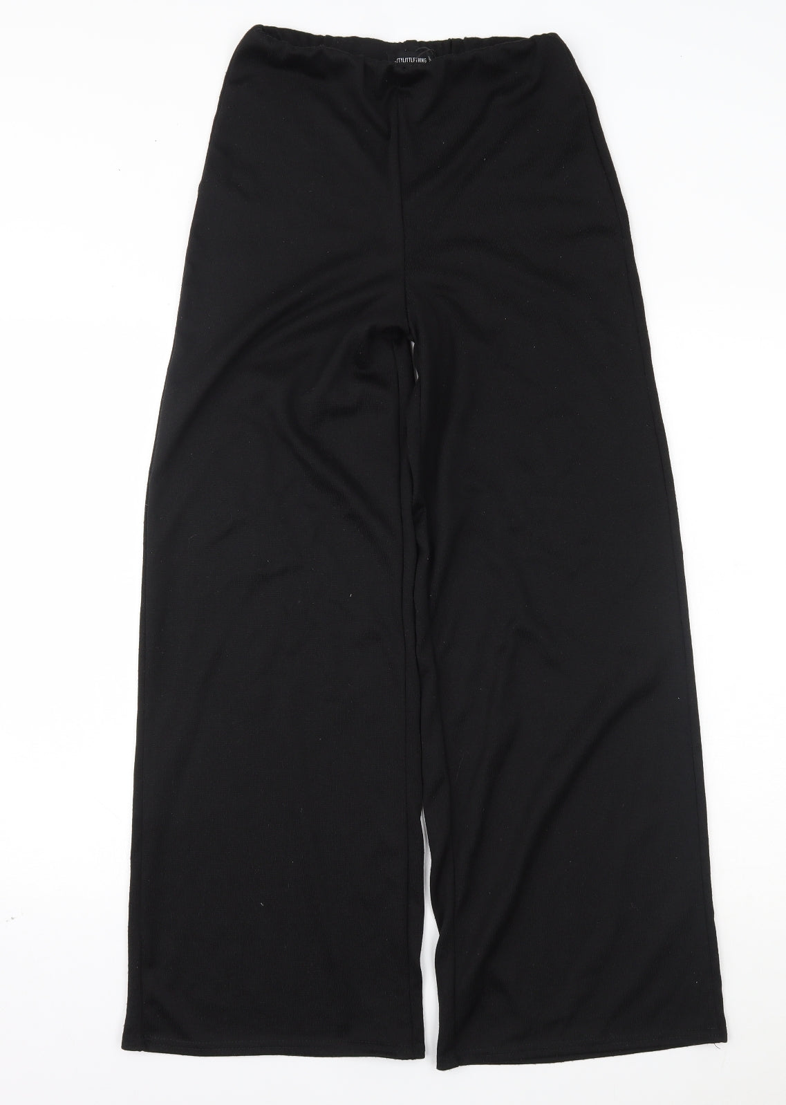 PRETTYLITTLETHING Womens Black   Trousers  Size 10 L27 in
