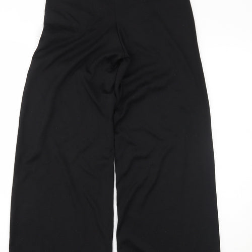 PRETTYLITTLETHING Womens Black   Trousers  Size 10 L27 in