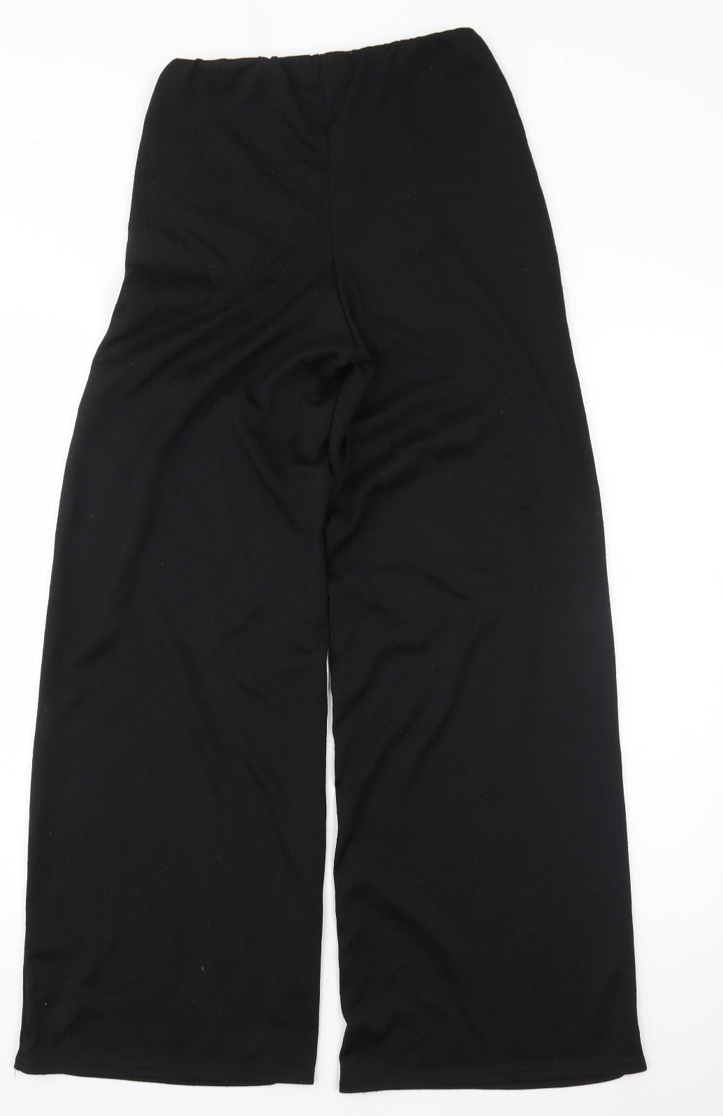 PRETTYLITTLETHING Womens Black   Trousers  Size 10 L27 in