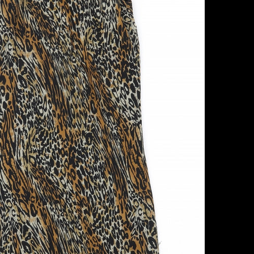 Fire Los Angeles Womens Brown Animal Print  Shift  Size M