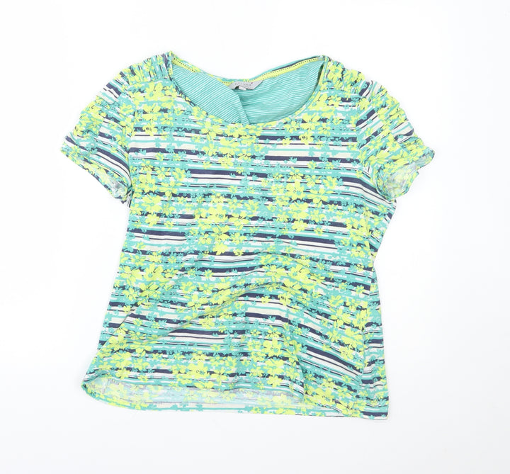Marks and Spencer Womens Green Basic T-Shirt Size 10