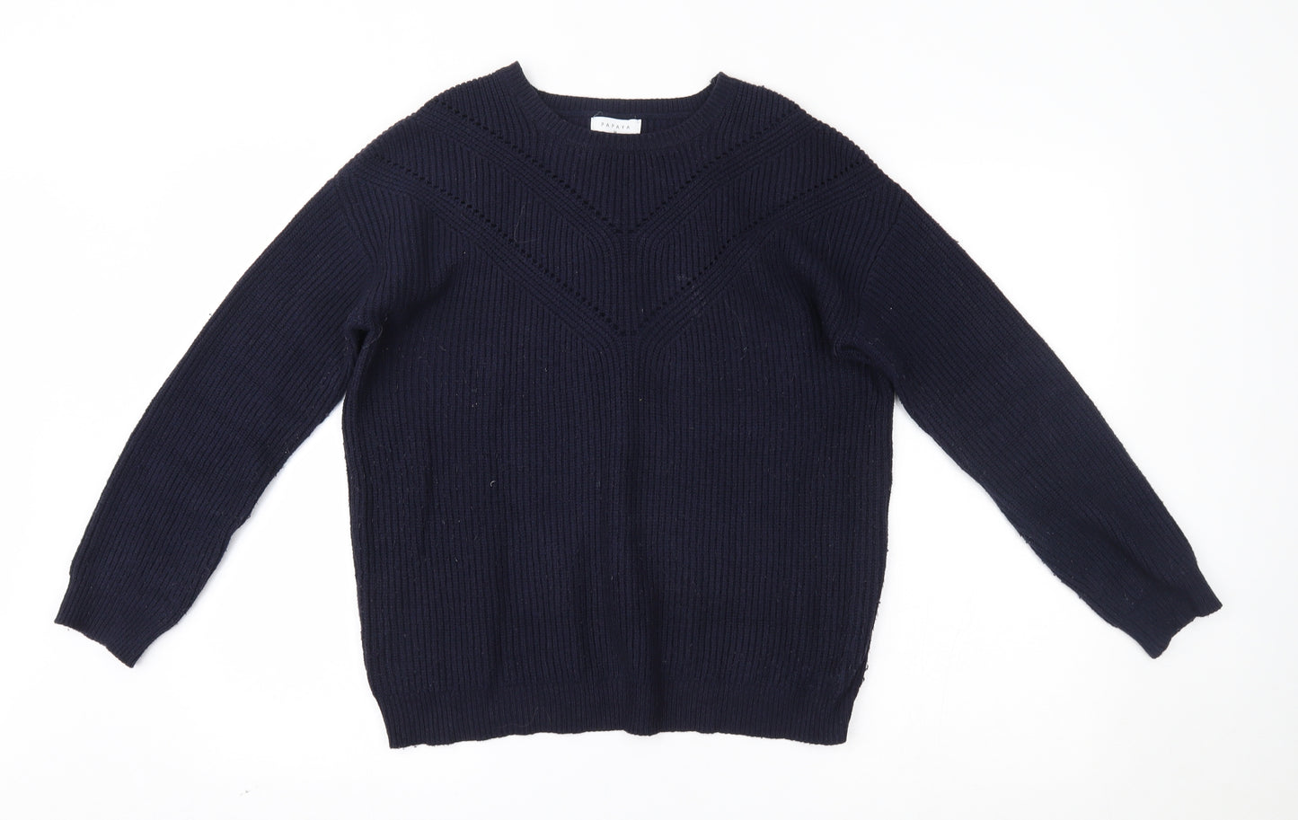 Papaya Womens Blue   Pullover Jumper Size M