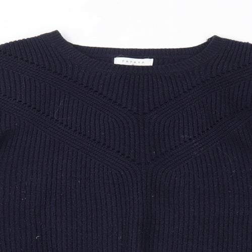 Papaya Womens Blue   Pullover Jumper Size M