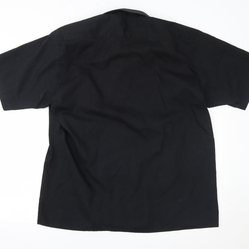 Premier Mens Black    Button-Up Size 17