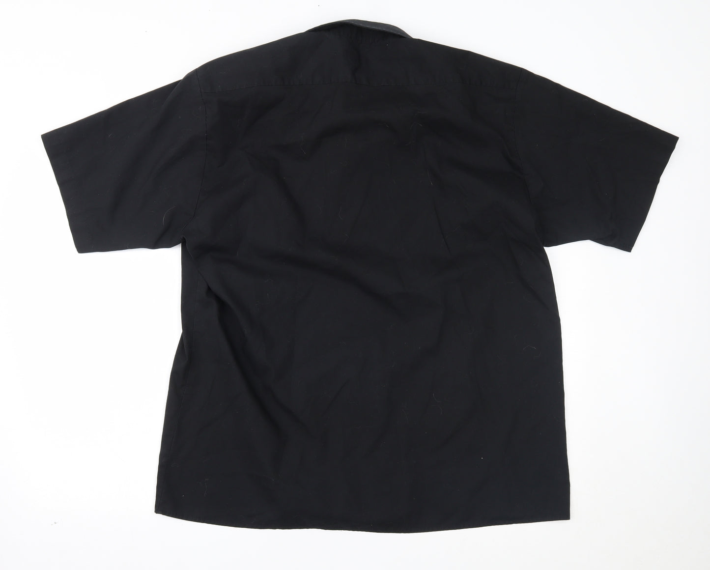 Premier Mens Black    Button-Up Size 17