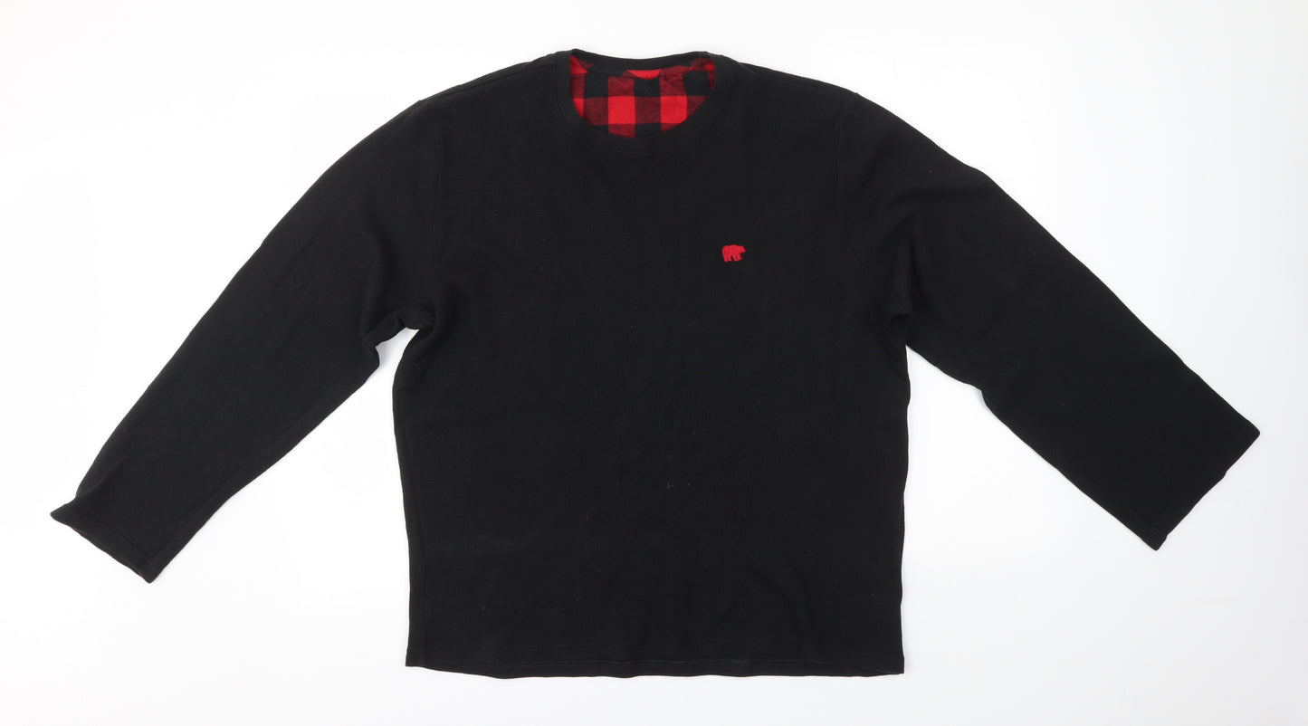 F&F Mens Black   Pullover Jumper Size XL