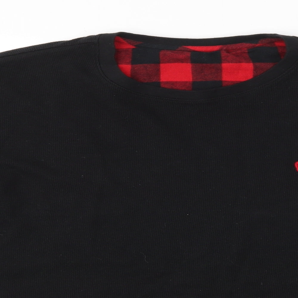 F&F Mens Black   Pullover Jumper Size XL