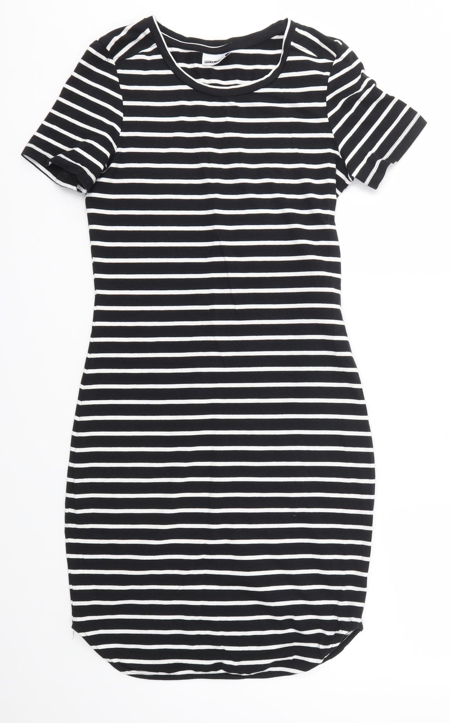 Noisy may Womens Multicoloured Striped  T-Shirt Dress  Size XS