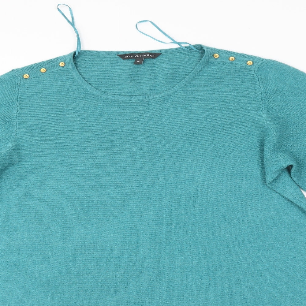 Bonmarché Womens Blue   Jumper Dress  Size 18