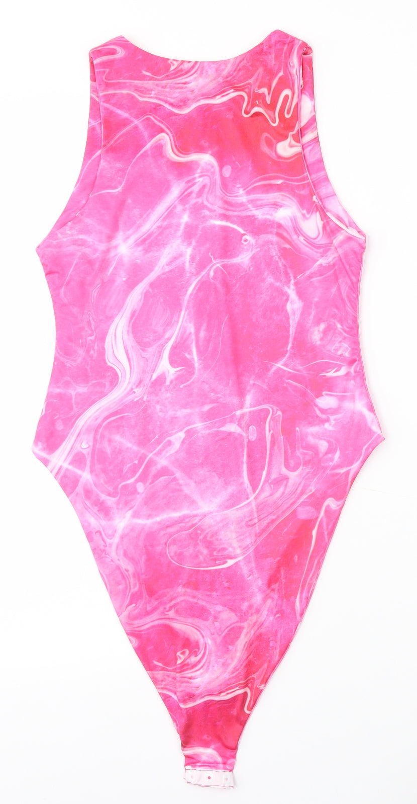 Boohoo Womens Pink   Bodysuit One-Piece Size 10