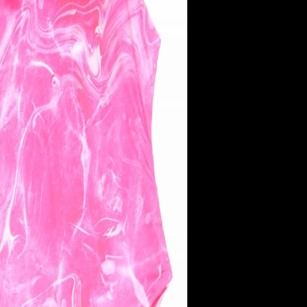 Boohoo Womens Pink   Bodysuit One-Piece Size 10