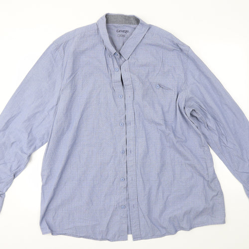 George Mens Blue    Button-Up Size 2XL