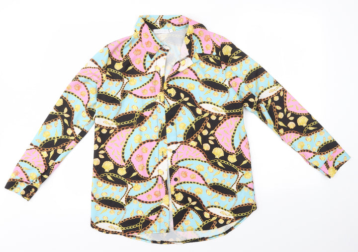 Preworn Mens Multicoloured Button-Up Size S