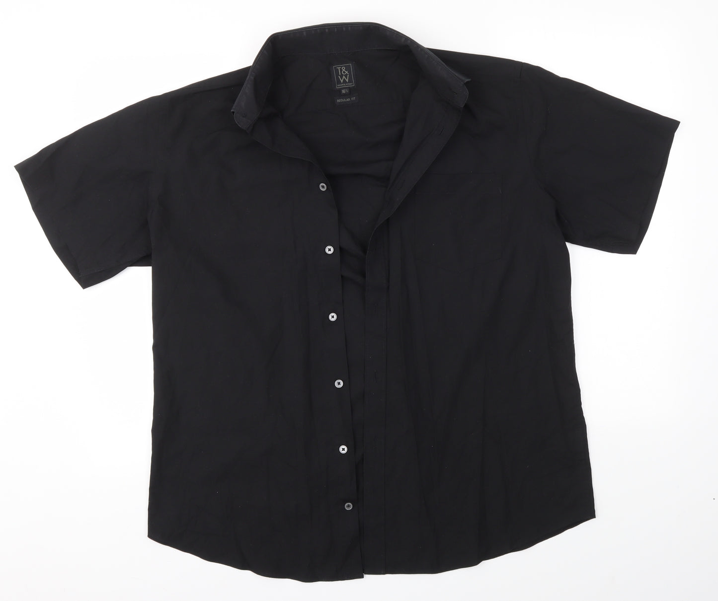 Matalan Mens Black    Dress Shirt Size 16.5