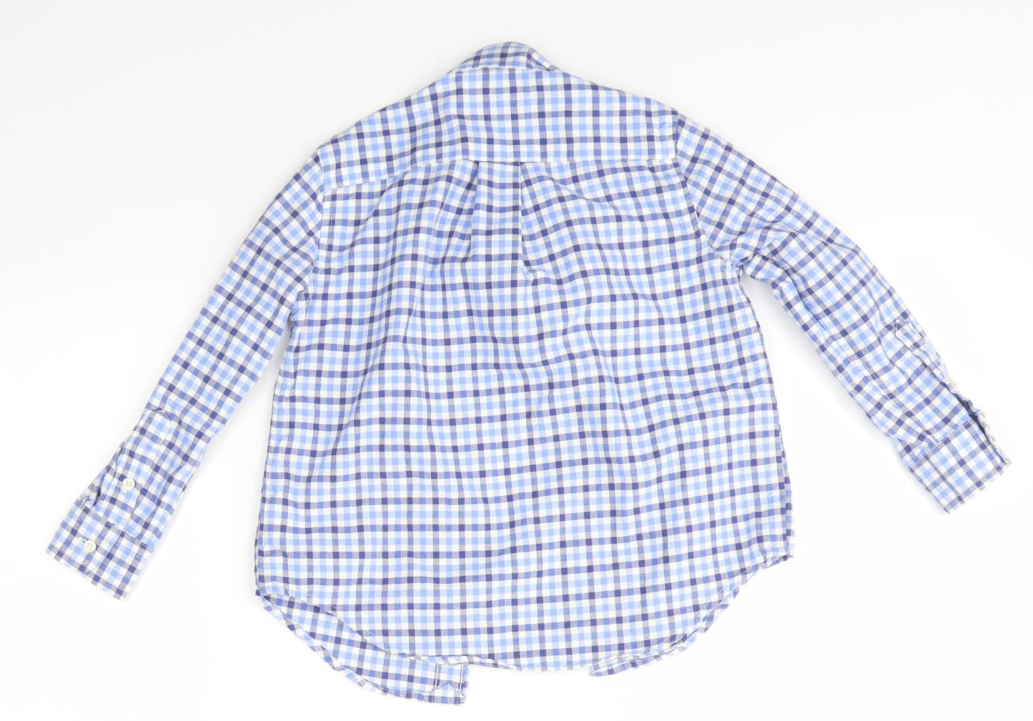 Ralph Lauren  Boys Blue Check  Basic Button-Up Size 4 Years