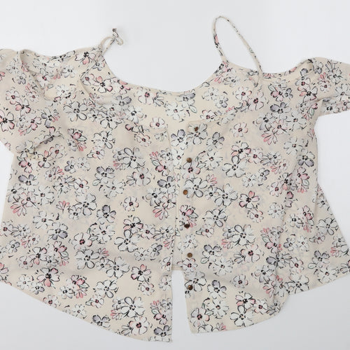 Primark Womens Multicoloured Floral  Basic Button-Up Size 20