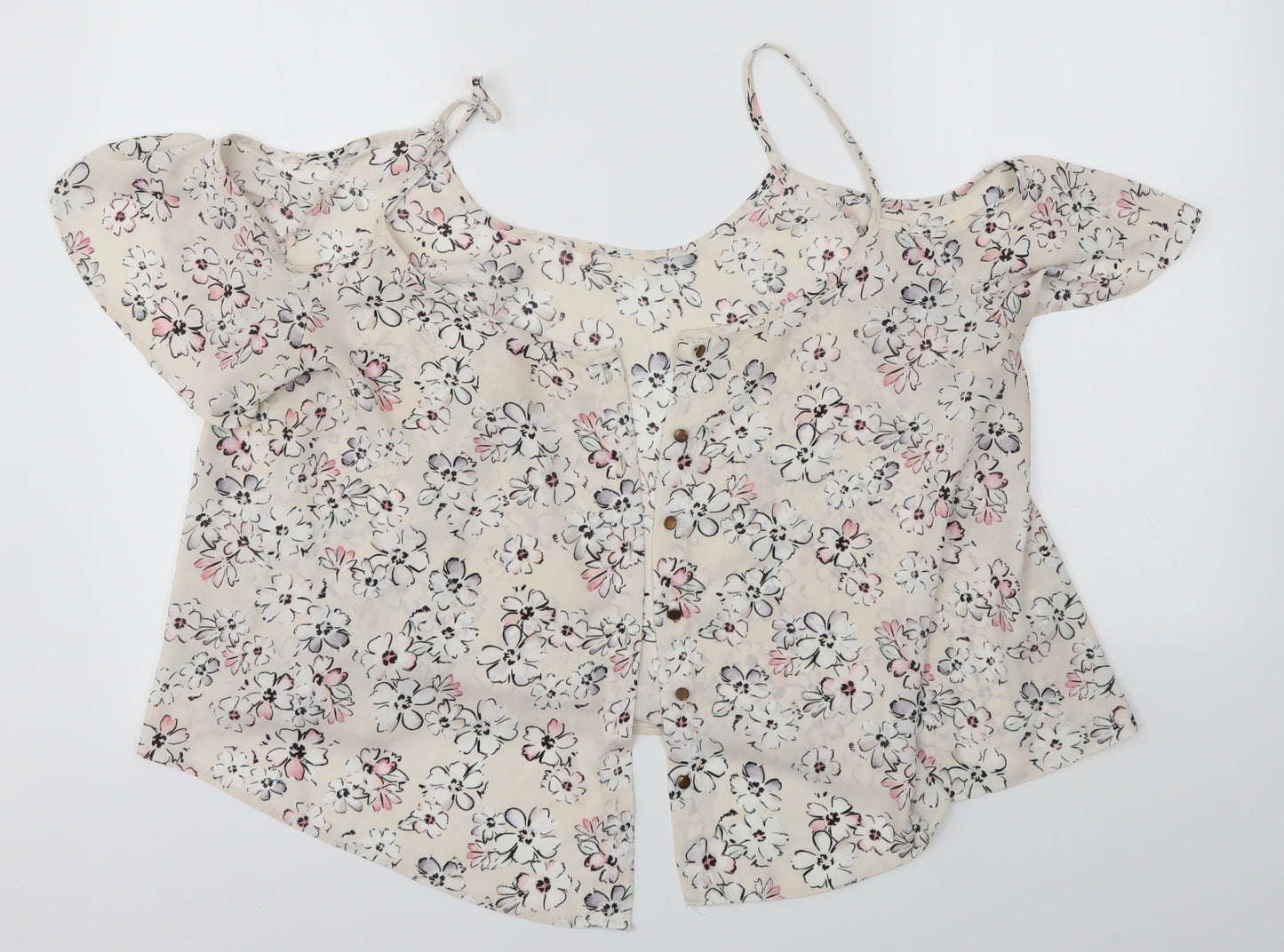 Primark Womens Multicoloured Floral  Basic Button-Up Size 20