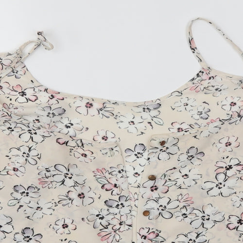 Primark Womens Multicoloured Floral  Basic Button-Up Size 20