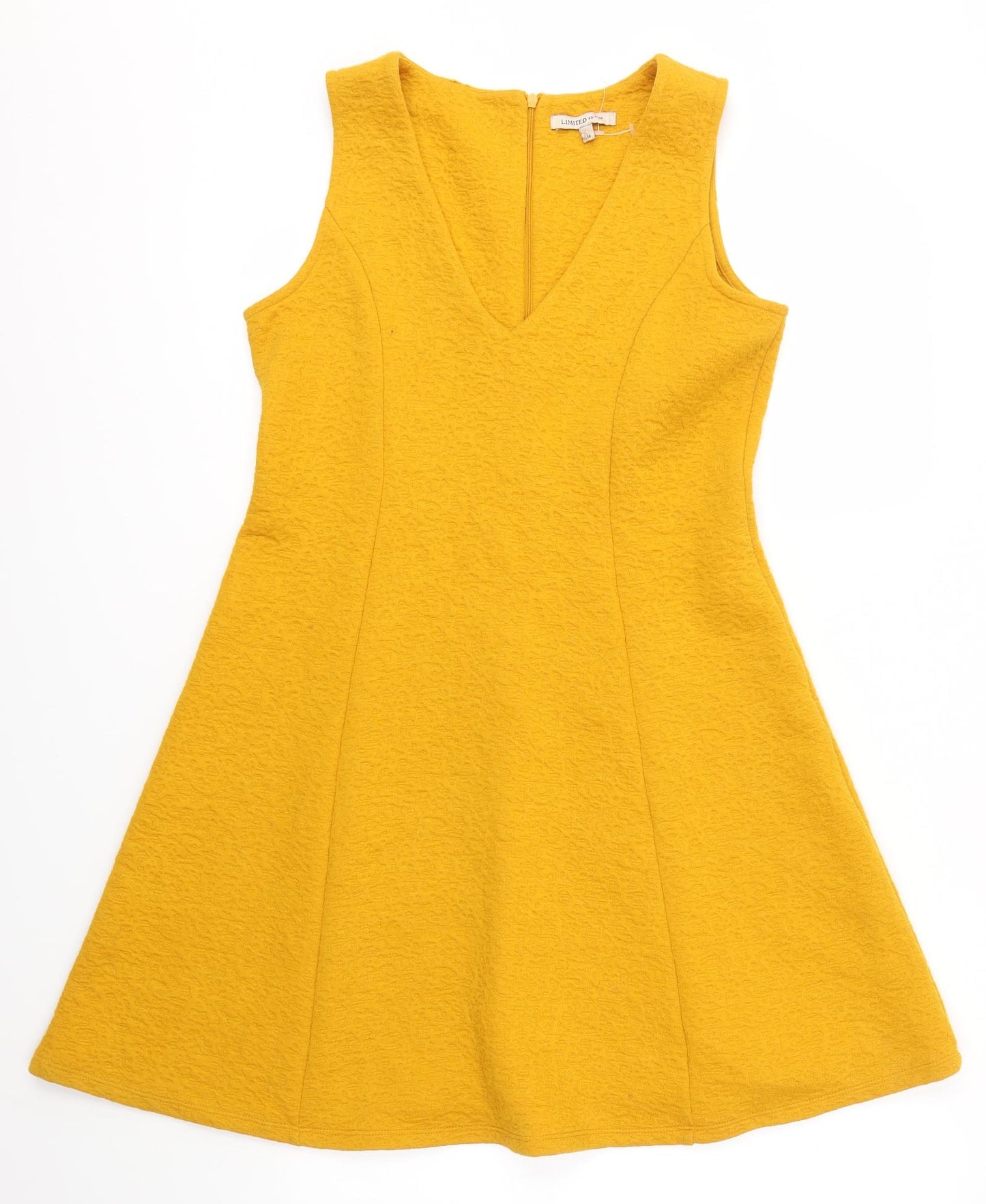 M&S Womens Yellow   A-Line  Size 14