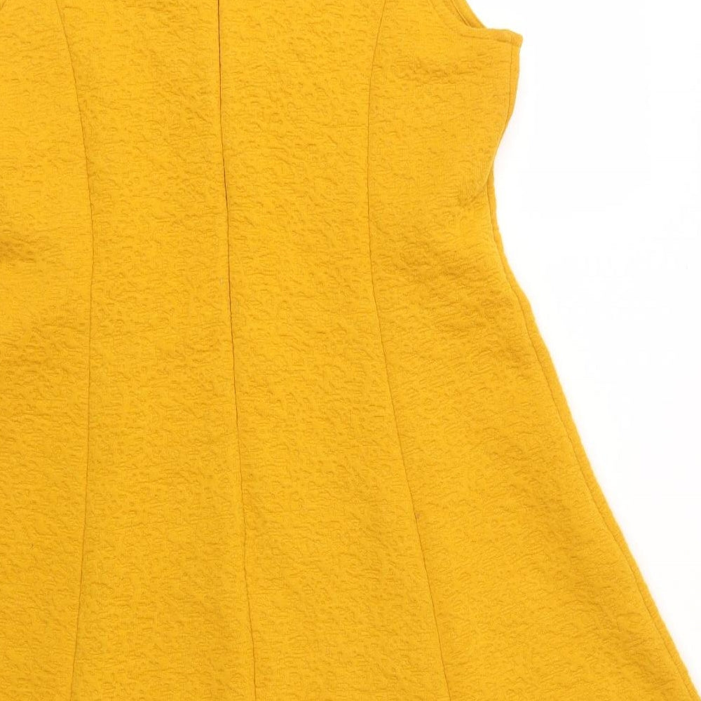 M&S Womens Yellow   A-Line  Size 14