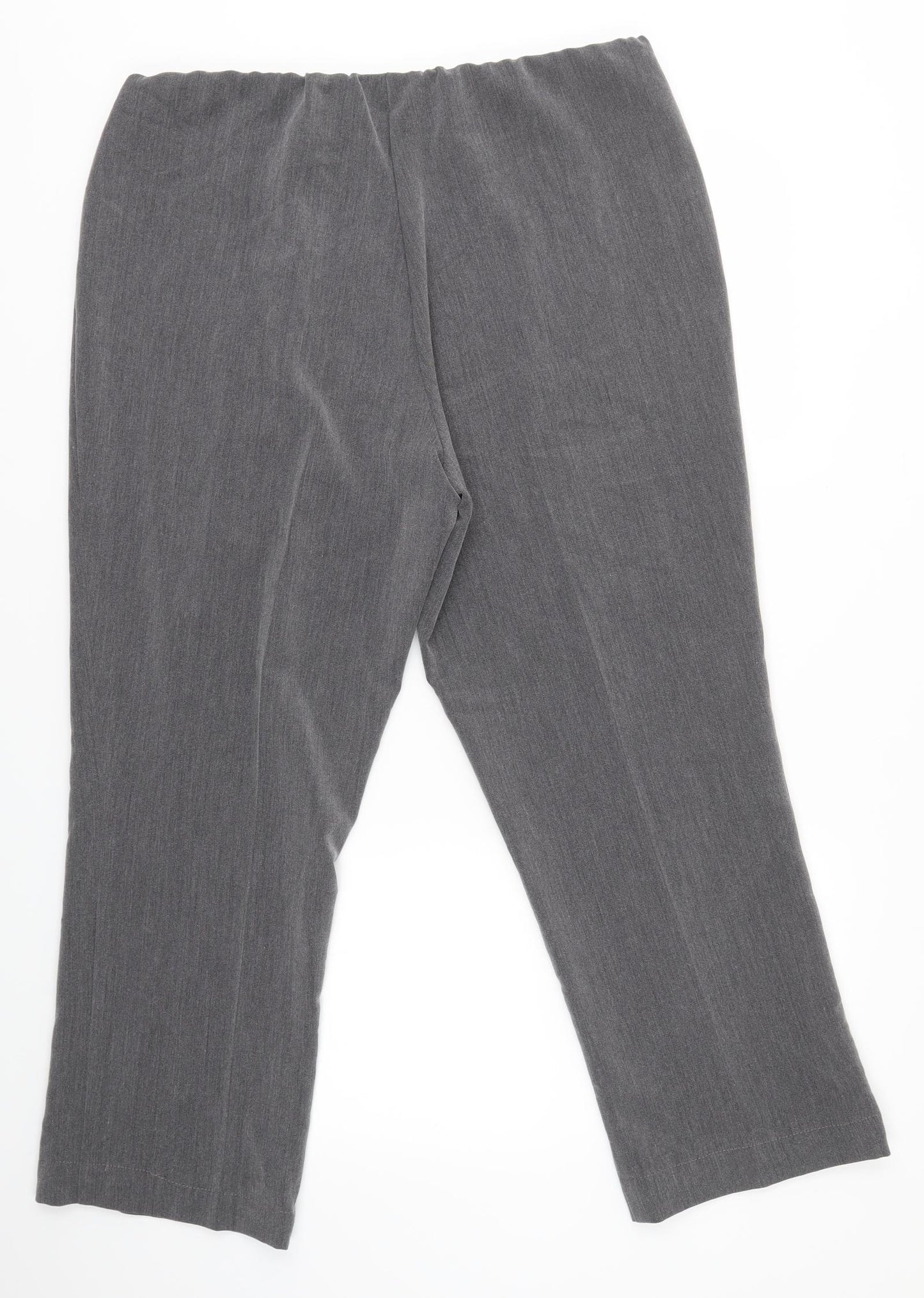 Vida Vi Womens Grey   Dress Pants Trousers Size 16 L26 in