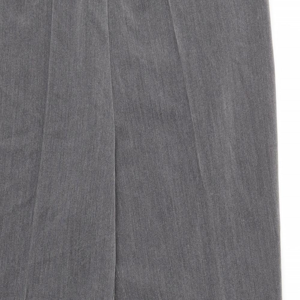 Vida Vi Womens Grey   Dress Pants Trousers Size 16 L26 in