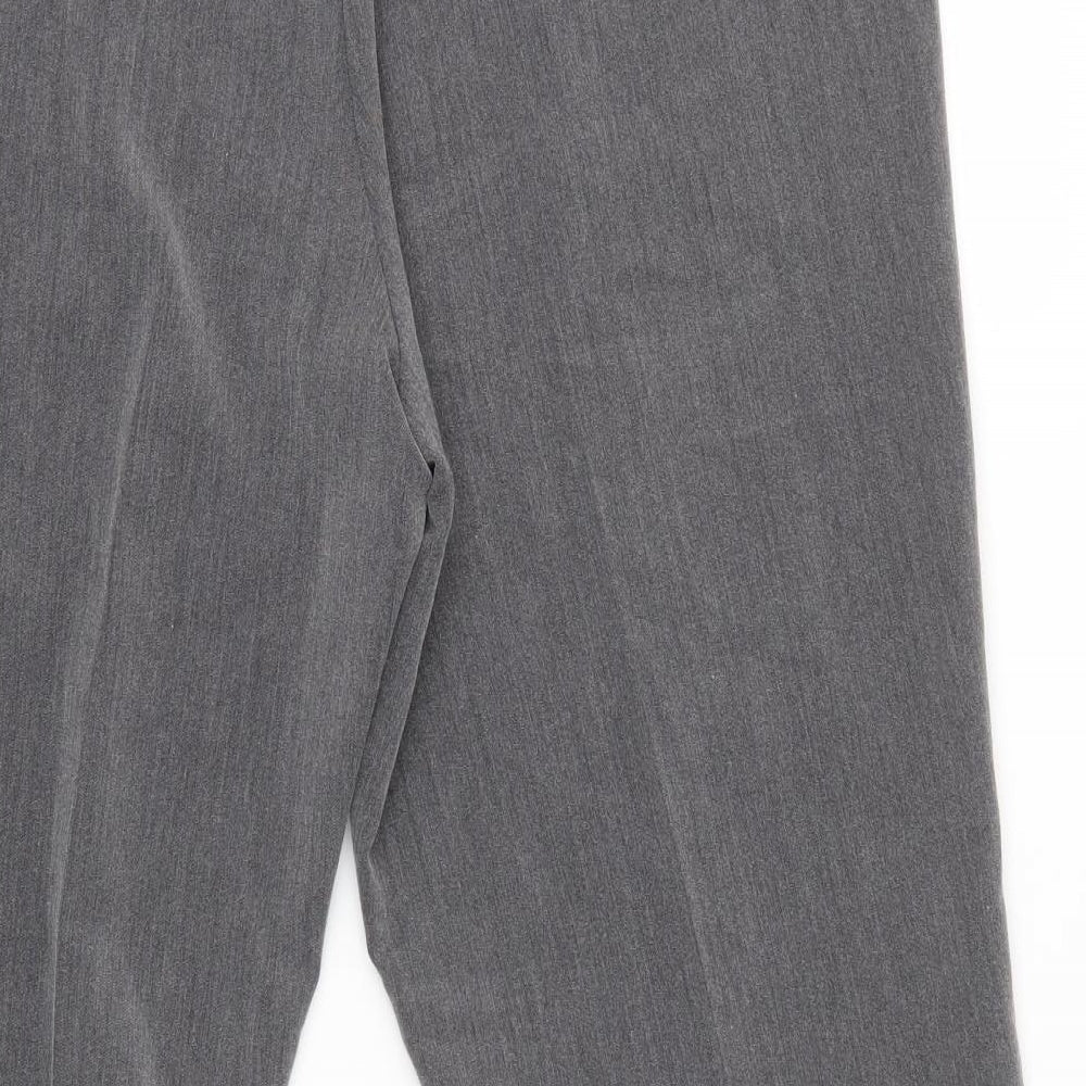 Vida Vi Womens Grey   Dress Pants Trousers Size 16 L26 in