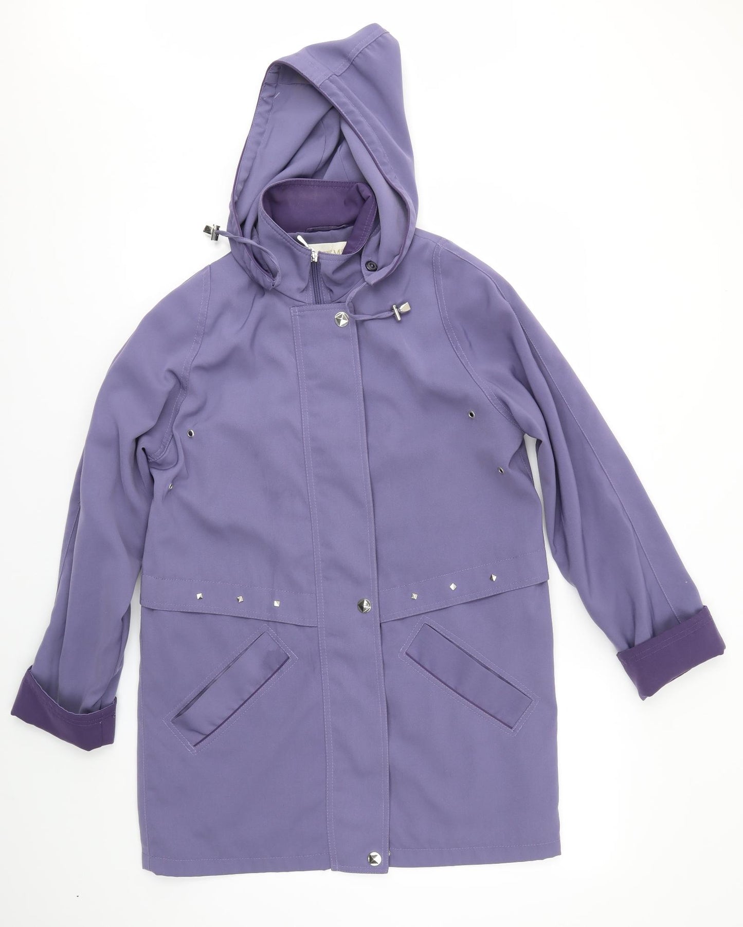 EWM Womens Purple   Overcoat Coat Size 10