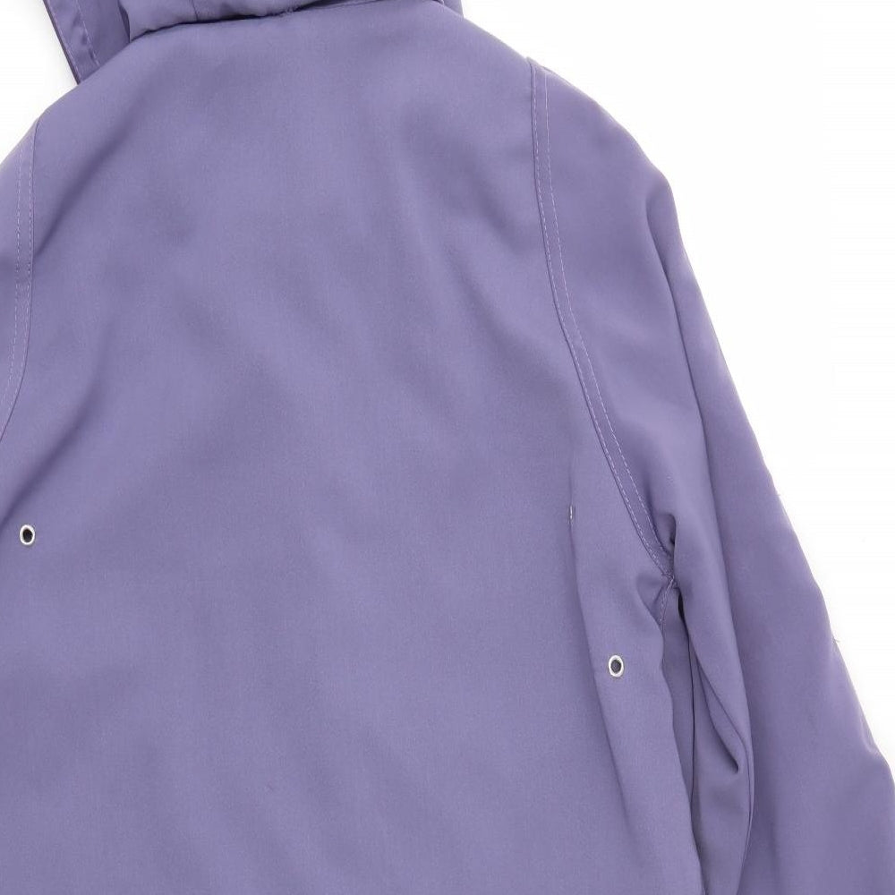 EWM Womens Purple   Overcoat Coat Size 10