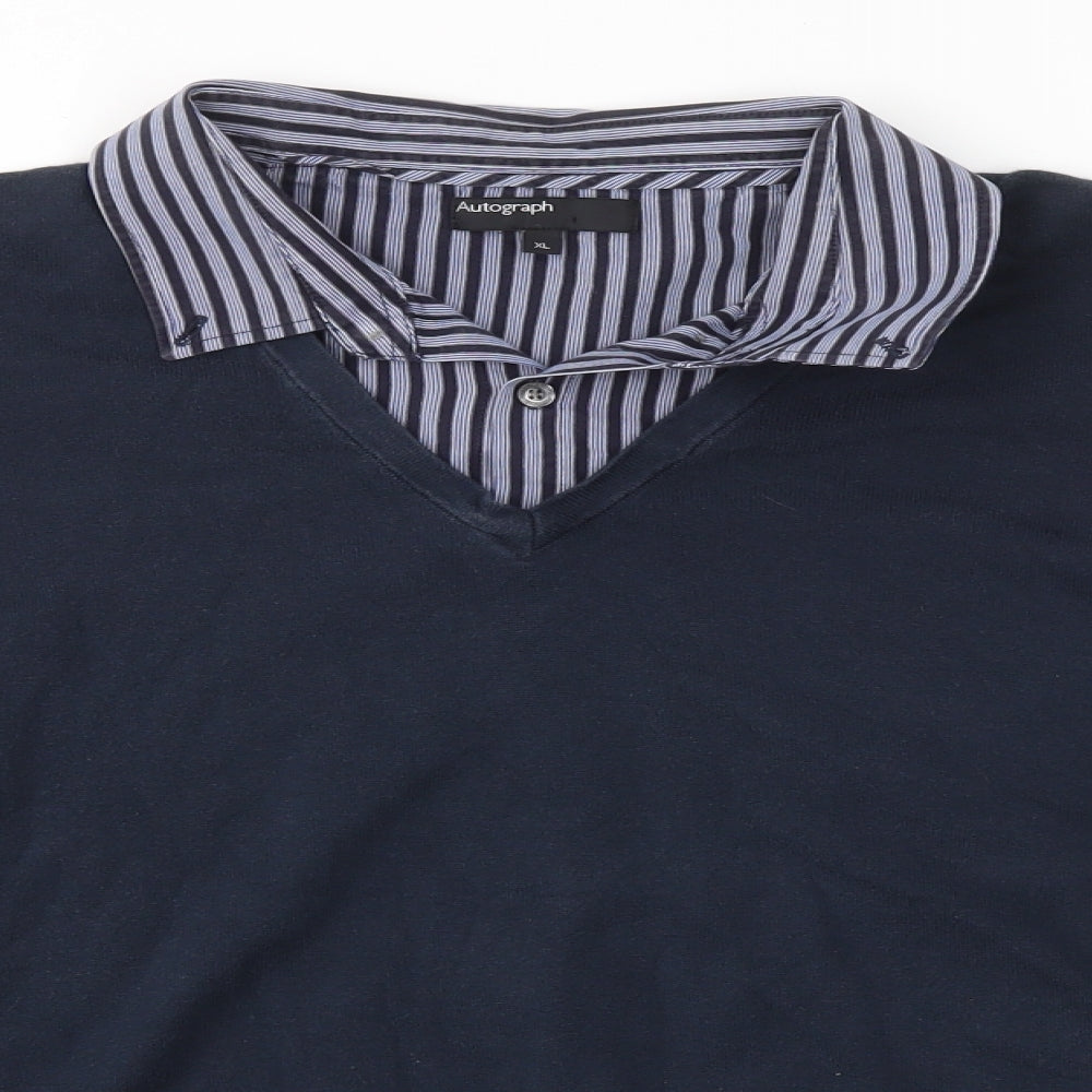 Autograph Mens Blue   Pullover Jumper Size XL