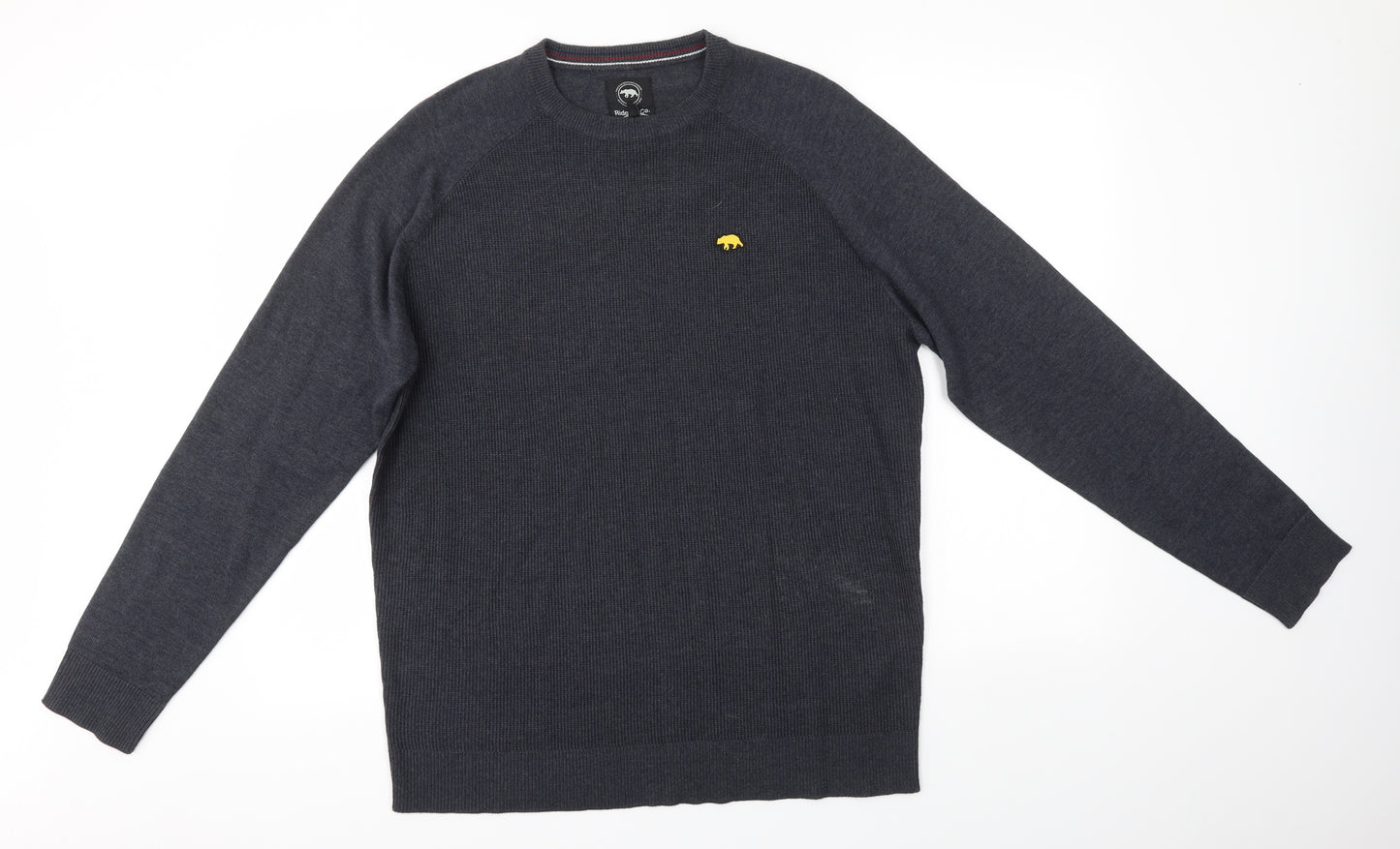 Ridge & Co Mens Grey   Pullover Jumper Size L
