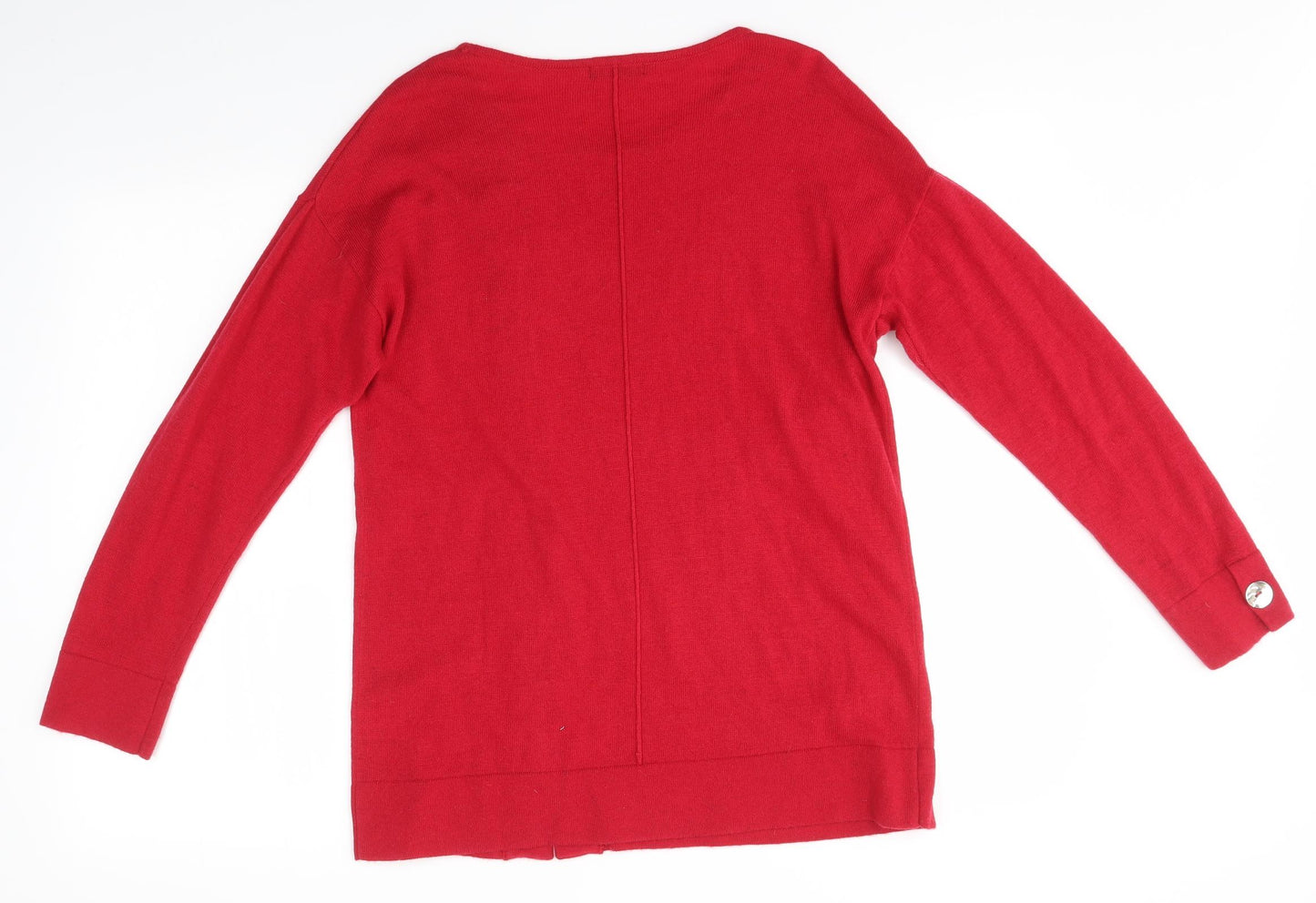 Viz A Viz Womens Red   Pullover Jumper Size S
