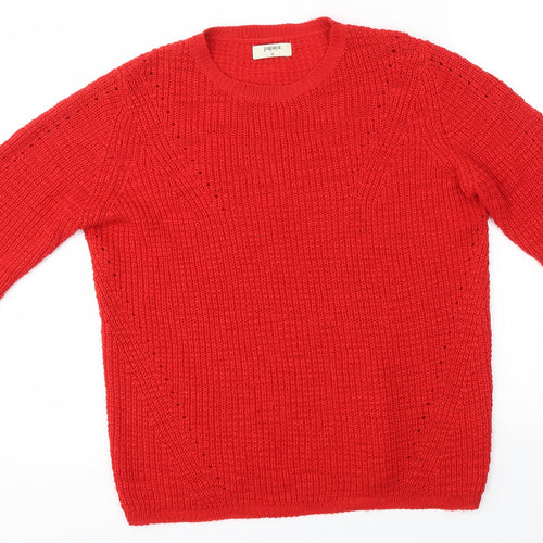 Matalan Womens Red   Henley Jumper Size M