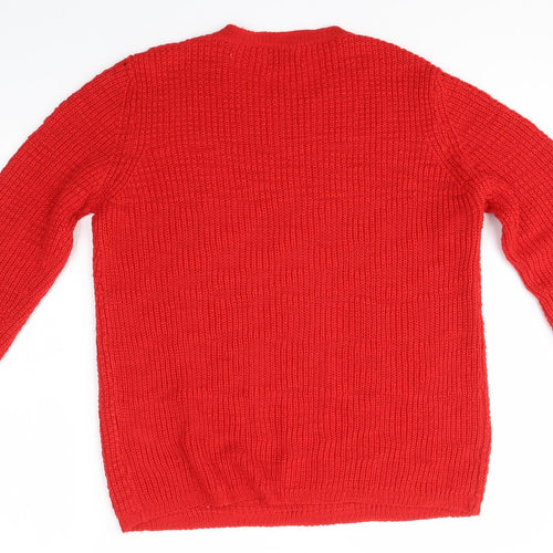 Matalan Womens Red   Henley Jumper Size M