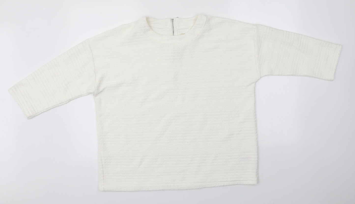 Matalan Womens White   Pullover Jumper Size 16